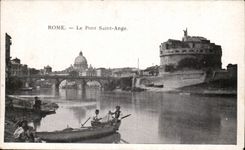 talie Italien Rom CPA Rom der Brucke Saint Engel