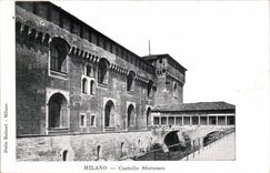 Italy Italia Milano CPA Castello Sforzesco