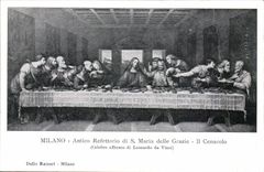Italy Italia Milano CPA Antico Refettorio di S delle Maria Grazie (Leonardo da Vinci)