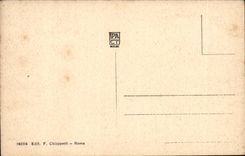 Panorama Italien-Italien Rom CPA pflastert Kuppel