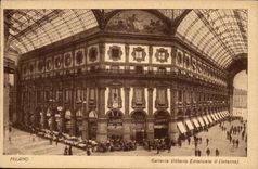 Italy italia Milano CPA Galleria Vittorio Emanuelle II (interno)