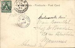 Di Rom CPA Fontana di Trevi Italien-Italien Saluti