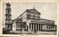 Italien Italien Rom CPA Basilica di S Paolo luori ummauerte es
