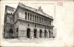 Italy Italia Napoli CPA R Teatro S Carlo
