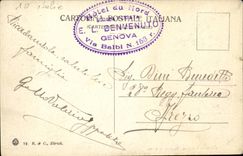 Italy Italia GEnova CPA Circonvallazione has marer