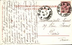 Italy Italia Messina CPA Veduta LED Oporto