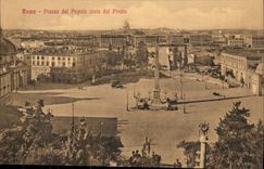 Dal Pincio Italiens Italien Rom CPA Piazza Del Popolo Vista