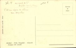 Landhaus Pamphili Giuchi Italien-Italien Rom CPA von acqua Idiot cascate