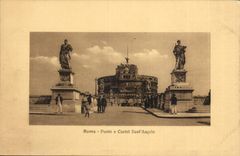 Einflussreiche Person E Castel Sant Angelo Italien-Italien Rom CPA