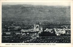 Italy - Italy - Umbria - Assisi - Chiesa di Santa Maria degli Angeli E campagna umbre visited da Assisi - CPA