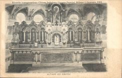 CPA Italy Italia Altare eb apse Ricordo inaugurazione inferiore Corpus domini Milano