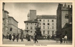 CPA Italy Italia Bologna Piaza Nettuno