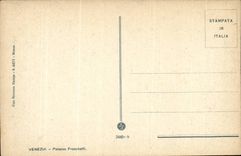 CPA Italy Italia Venezia Palazzo Franchetti Venice