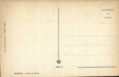 CPA Italy Italia Venezia Big shot di Rialto Venice