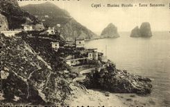 CPA Italy Italia CApri Marina Piccola Torre Saracena