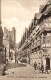 Grande Bretagne Chester St Werburg Street and cathedrale CPA 