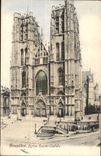 Belgie Belgium Brussels CPA Church Sainte gudule