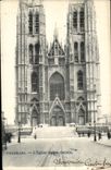 Belgie Belgium Brussels CPA Church Sainte gudule