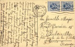 Belgie Belgium CPA Leuwen Church ST Pierre the jube