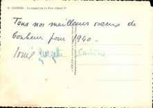 CPA Cannes Suquet seen of the park Albert 1st