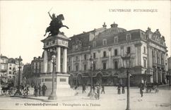 Statue Puyde Dome- Clermont-ferrand von Vercingetorix und das Theater - Ort von Jaude--CPA