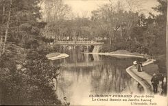 Puy de Dome- Clermont-ferrand das grosse Bassin mit dem Lecoq Garten --CPA