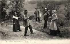 Puy de Dome- Types Of Auvergne The bourree--CPA