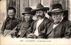 Puy de Dome- Auvergne the Notable ones of the Country - - CPA