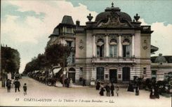 Puy de Dome- Chatel Guyon- the Theater and the Baraduc Avenue - - CPA