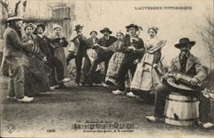 Puy of Picturesque Auvergne Dome-The Music-shoes intrument - - CPA-semi