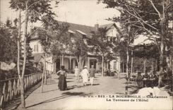 Puy de Dome- Bourboule- die Terrasse des Hotels-Charlannes - CPA