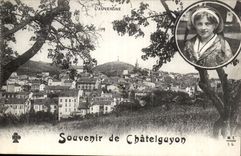 Puy de Dome- Souvenir of Chatelguyon-CPA