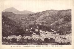 Puy de Dome- View of Old man Royat and Puy de Dome - CPA