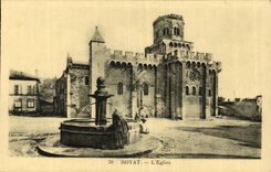 Puy de Dome- Royat- the church - CPA