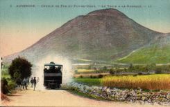 Puy de Dome- Railroad of Puy de Dome- the Train with the Hut - CPA
