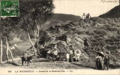 Gipfel Puyde Dome- Bourboule- des Felsens des Fee-Esels - CPA
