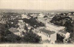 Puy de Dome- Royat and Clermont-Ferrand seen of the Observatory - CPA