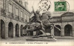 Puy de Dome- Statue von Vercingetorix-CPA