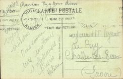 Puy de Dome- Surroundings of Vichy Castle dimensions gardens-CPA