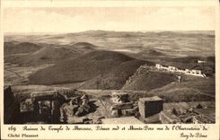 Puy de Dome- Ruins of Mercury southern Domes Temple and Mount Gilds seen Observatory-CPA