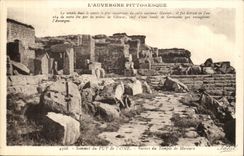 Puy de Dome- Ruins of more important Mercury Temple it of the national Gaulois it was destroyed in the ass 264-CPA