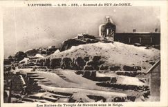 Puy of Ruines Dome-snow of more important Mercury Temple it of the national Gaulois it was destroyed in the ass 264-CPA