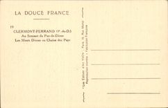 Puy der Haube-Clermont-Ferrand weiches Frankreich mit den Oberseiteschafen-CPA