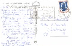 Puy de Dome- the Mount General Gild-Sight towards the Capuchin and Sancy-CPA