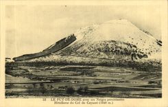 Puy de Dome- with its snow persistent Hotel trade of the Collar of Ceyssat 1040 m-CPA