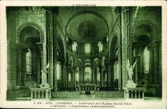 Issoire-Interior Puy de Dome- of the Church Saint Paul the Apse - Chipiteaux remarkable-CPA
