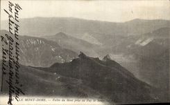 Puy de Dome- Valley of the Mount taken in Puy of Dome-CPA