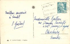 Puy de Dome- Saint-Nectary-The-Baths-The Church - CPA