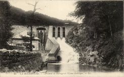 Puy de Dome- Bourboule- the Fall with the Stopping and the electric-CPA Factory