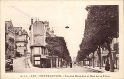 Puy de Dome- Chatelguyon- Baraduc Avenue and Rue of the Station-CPA